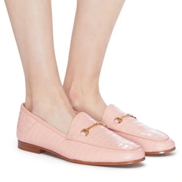 Sam Edelman pink croc embossed Loraine loafers - Picture 5 of 5